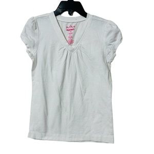 Old Navy Girls Size 6/7 White Short Sleeve Shirt